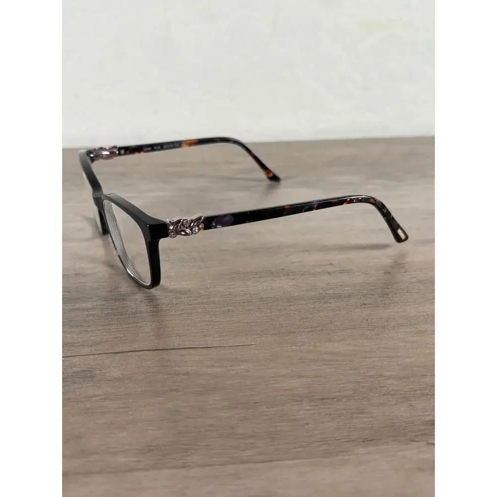 Kay Unger New York K199 PUR Brown Tortoise Shell Women's Eyeglass Frames Glasses
